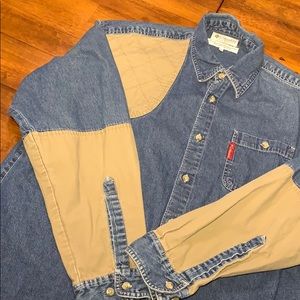 Columbia Blue Denim Shooting/Hunting Shirt - XL